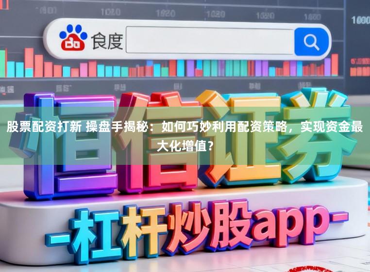 股票配资打新 操盘手揭秘：如何巧妙利用配资策略，实现资金最大化增值？